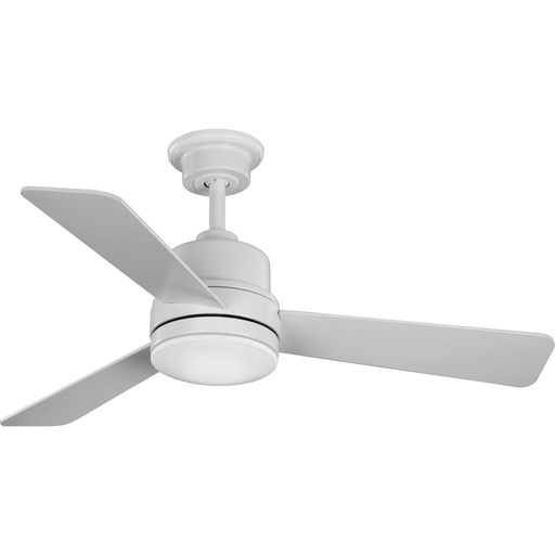 Product image for Progress P2555-2830K Trevina II Collection 44" Three-Blade Satin White Ceiling Fan