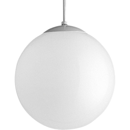 Product image for Progress P4403-29 Opal Globes Collection One-Light White Glass Modern Pendant Light