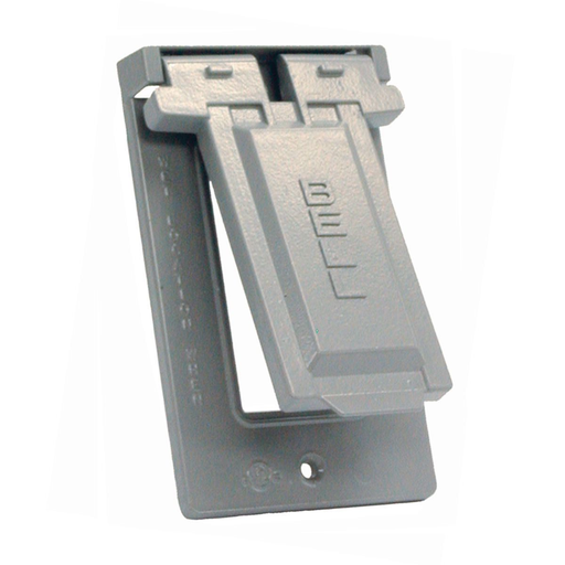 5103-0 - 1-Gang Weatherproof Cover, Vertical, GFCI, Gray