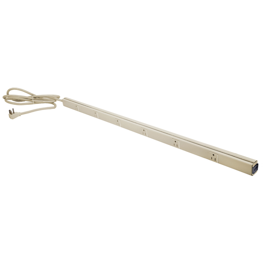 Product image for Hubbell Wiring Devices HBL20C215IV 40 Inch 15 Amp Single Receptacle Ivory Metal Portable Raceway