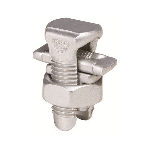 Tin-plated, high strength copper alloy SERVIT™ with spacer. Spacer separates dissimilar conductors and provides long contact length that prevents high pressure point contacts between run and tap conductors, 1.48 IN L.