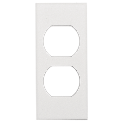 Product image for Hubbell HBLST302WAFACEPLATE, SNAP-IN, DUPLEX, WH