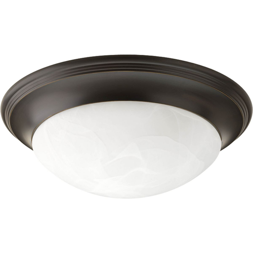 Product image for Progress P3697-20 Three-Light Alabaster Glass 16-5/8" Close-to-Ceiling