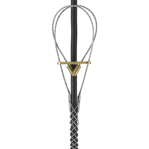 Service Drop Support Grips, Light Duty, Universal Eye, Single Weave, Closed Mesh, Tin-Coated Bronze, 0.23-0.31"