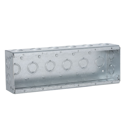 Product image for Raco 960 6-Gang Masonry Box, Nongangable, 2-1/2" Deep, (22) Concentric KO's