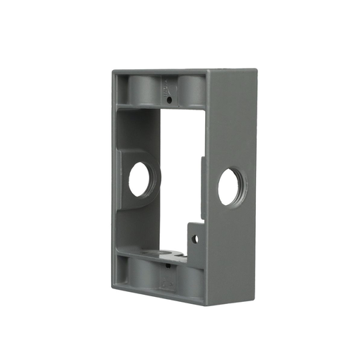 Product image for Bell 5400-5 1-Gang Weatherproof Extension Adapter, Six 1/2 in. Threaded Outlets, Gray, Carded