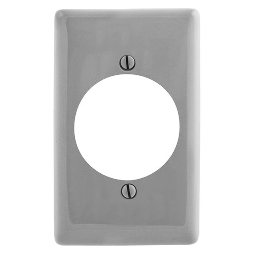 Product image for Hubbell NP724GY WALLPLATE, 1-G, 2.15" OPNG, GY