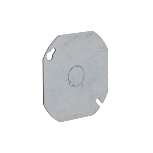 Mayer-DDS-4 in. Octagon Cover, Flat, 1/2 in. Center KO-1