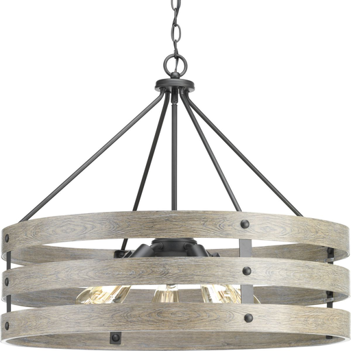 Product image for Progress P500090-143 Gulliver Collection Five-Light Graphite Coastal Pendant Light