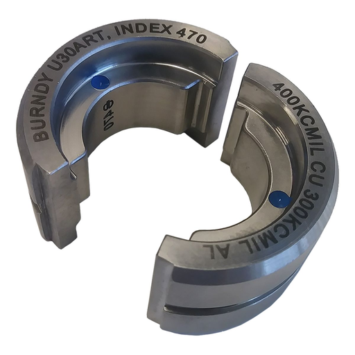 Product image for Burndy U30ART Stainless Steel U Die, Blue, Index 470
