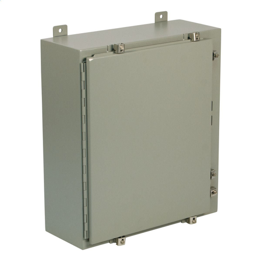 N4 Single Door Flanged Disconnect W/Clamp 60X37X12 Carbon Steel - Gray