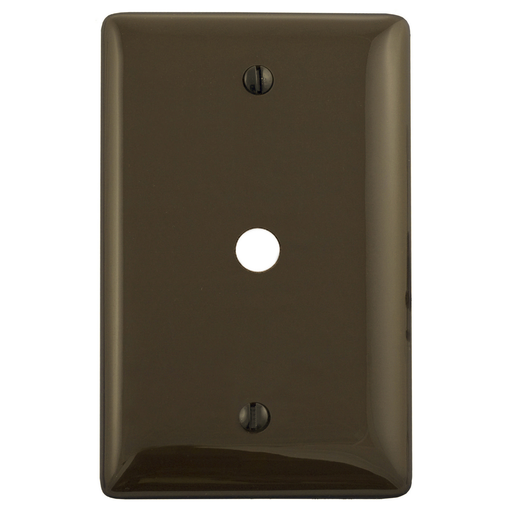 Product image for Hubbell NP11 WALLPLATE, 1-G, .406" OPNG, BOX MT, BR