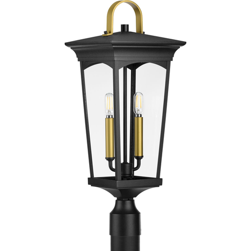 Product image for Progress P540067-031 Chatsworth Collection Black Two-Light Post Lantern