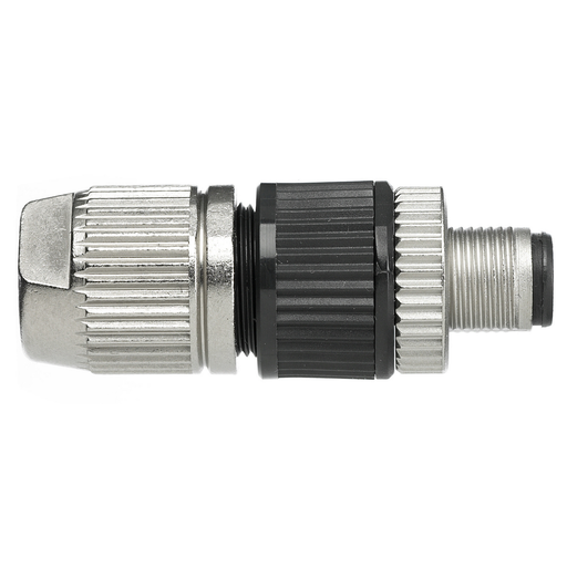 Product image for Hubbell MIMS14IDCL MCQK, Male Straight INL Plug, MET, 4P, IDC, .22-.3