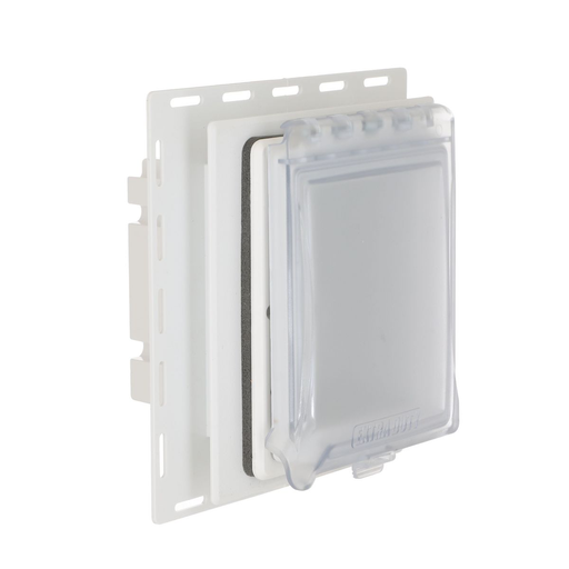 1-Gang, 6-in-1 Weatherproof In-Use Cover, Horizontal/Vertical, Nonmetallic, White