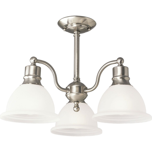 Product image for Progress P3663-09 Madison Collection Three-Light 20-3/4" Close-to-Ceiling