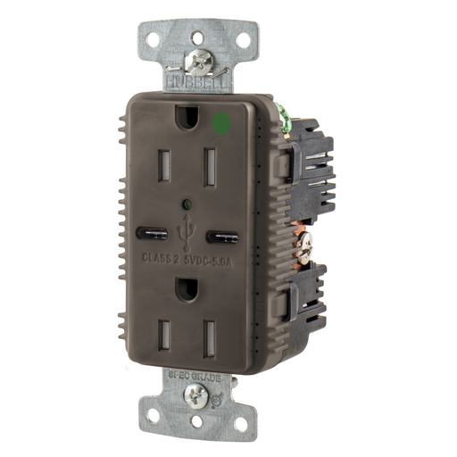 Product image for HWDK USB8200C5 RCPT HG DUP 15A 125V