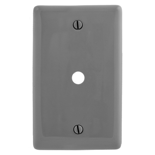 Product image for Hubbell NP11GY WALLPLATE, 1-G, .406" OPNG, BOX MT, GY