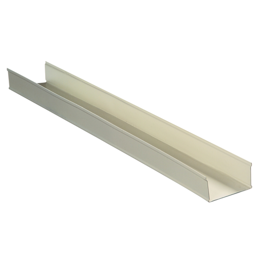 Product image for Hubbell HBL3000BIV 10 Foot Ivory Metal Raceway Single Channel Base