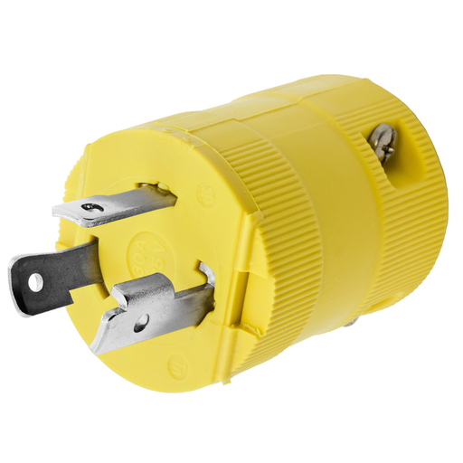 Product image for Hubbell HBL26CM11V Locking VAL Plug, CM, 30A 125V, L5-30P, YL