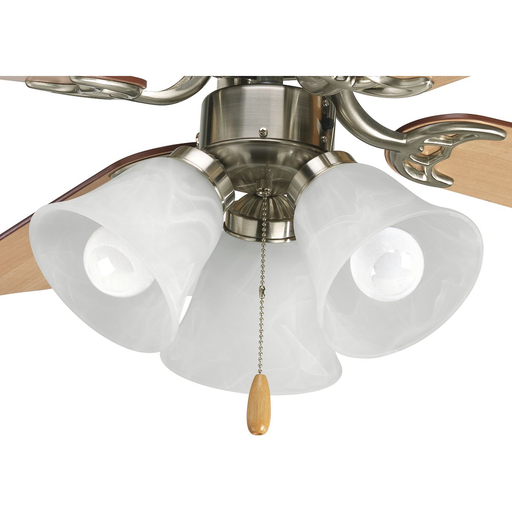 Product image for Progress P2600-09WB AirPro Collection Three-Light Ceiling Fan Light