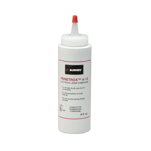 Product image for Burndy PENA138 Oxide Inhibiting Electrical Joint Compound, 8 OZ, For Al-Al, Al-Cu & Al Conduit Threads / Insulated Cable