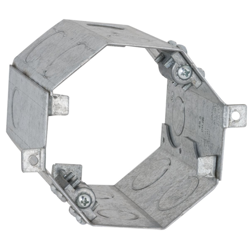 Product image for Raco 284 Concrete Ring, Welded, 4" Deep, Double Row 1/2" & 3/4" KO's