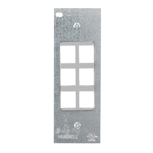 Product image for Hubbell FB10MPKEY MOUNTING PLATE - SIX KEYSTONE ISF