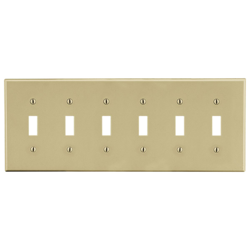 Product image for HWDK P6I WALLPLATE, 6-G, 6) TOG, IV