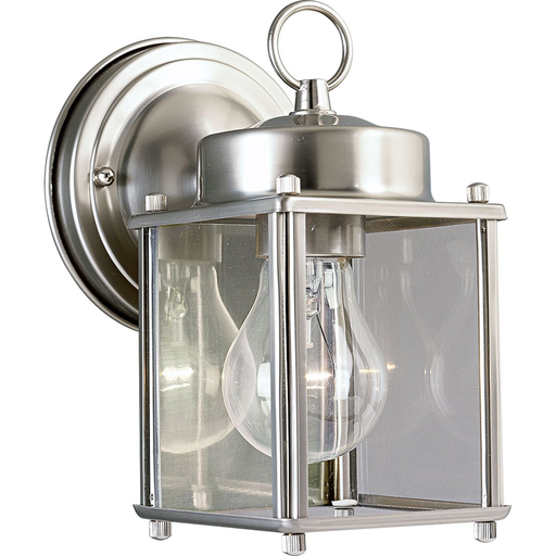 Product image for Progress P5607-09 Flat Glass Lantern One-Light Wall Lantern