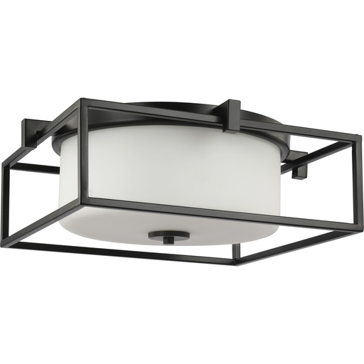 Product image for Progress P350171-031 Chadwick Collection Two-Light Black 15-3/8" Flush Mount