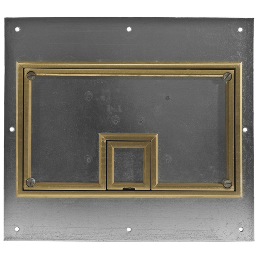 Product image for Hubbell CFB11CVRBRS REC FB COVER, 11-G, BRASS, CARPET