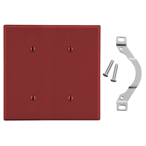 Product image for HPW P24R WALLPLATE, 2-G, 2) STRP MT