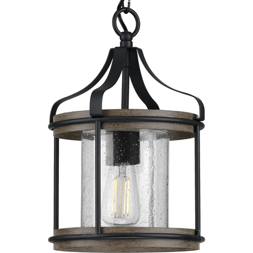 Product image for Progress P500234-031 Brenham Collection Black One-Light Outdoor Pendant