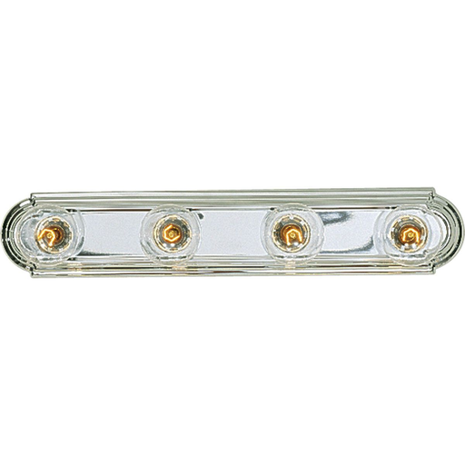 Product image for Progress P3025-15 Broadway Collection Four-Light Polished Chrome Traditional Bath Vanity Light