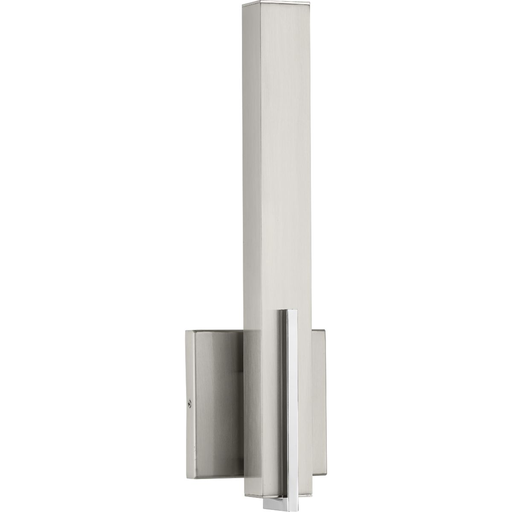 Product image for Progress P710051-009-30 Planck LED Collection One-Light LED Wall Sconce, Brushed Nickel Finish