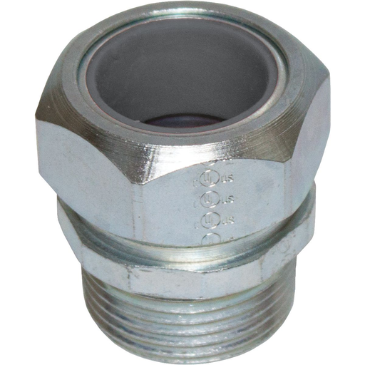 3/4" Steel Cord Grip, Cable Range .750-.875, Gray Insert