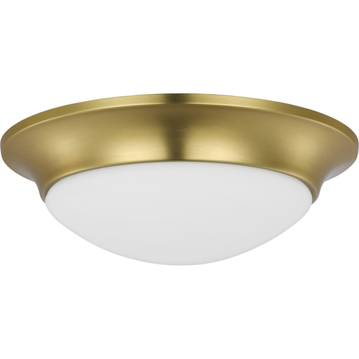 Product image for Progress P350146-012 One-Light 11-1/2" Etched Glass Flush Mount