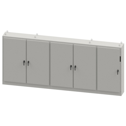 N12 Five Door Right Flanged Disconnect 84X196.7X18 Carbon Steel - Gray