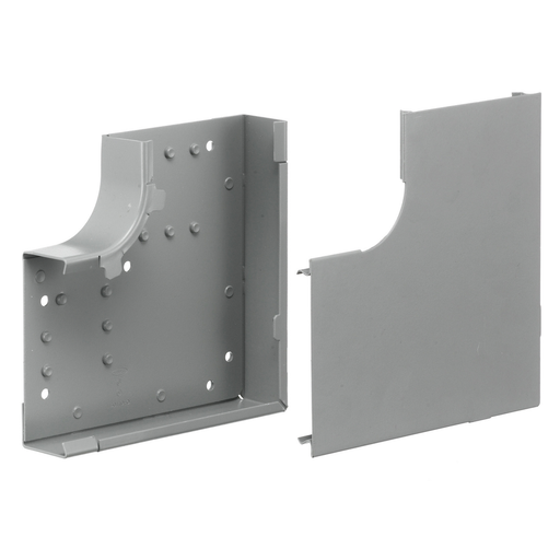 Product image for Hubbell HBL4711GY Raceway, L/R FLAT EL, HBL4750 SER, GY