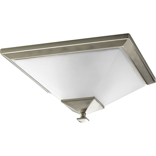 Product image for Progress P3852-09 Clifton Heights Collection Brushed Nickel Two-Light 15" Flush Mount