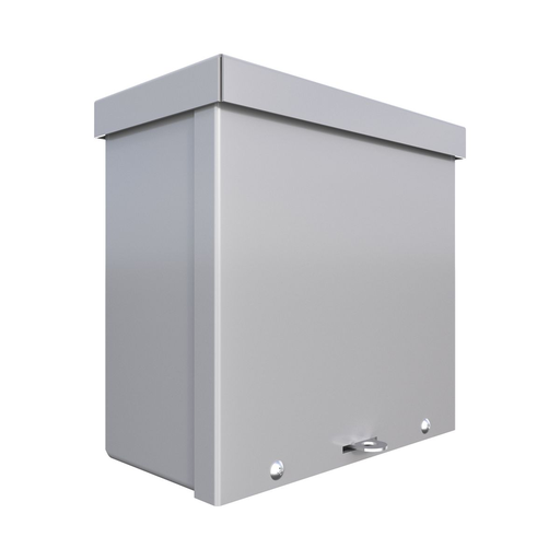 N3R Screw-Cover Wall-Mount 8X8X4 Carbon Steel - Gray