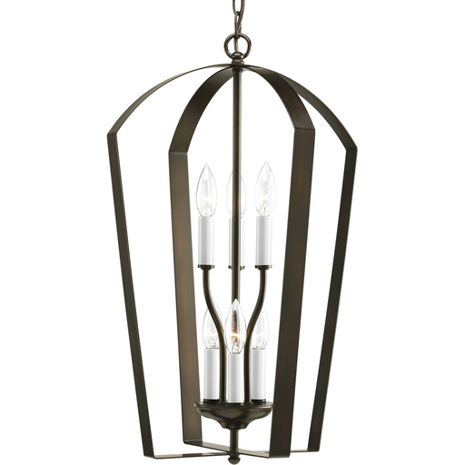 Product image for Progress P3929-20 Gather Collection Six-Light Foyer Pendant
