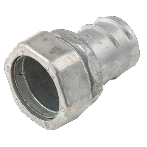 Product image for Raco 1484 1" Flex to 1" EMT Screw-In/Compression Coupling