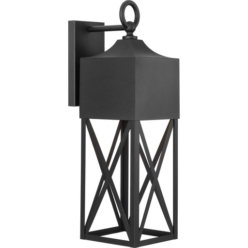 Product image for Progress P560317-031 Birkdale Collection One-Light Modern Farmhouse Textured Black Outdoor Wall Lantern