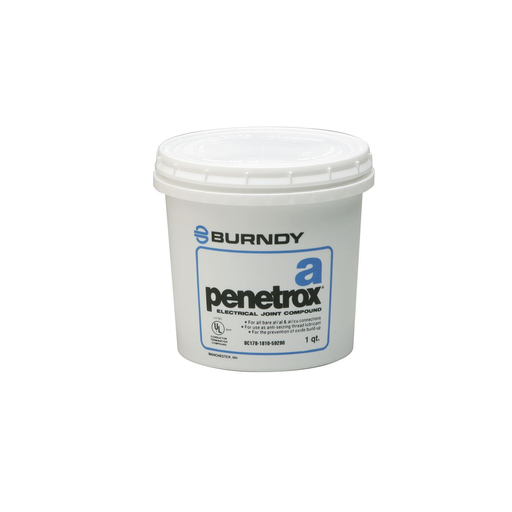 Product image for Burndy PENAQT Oxide Inhibiting Electrical Joint Compound, 1 Quart, For Al-Al, Al-Cu & Al Conduit Threads