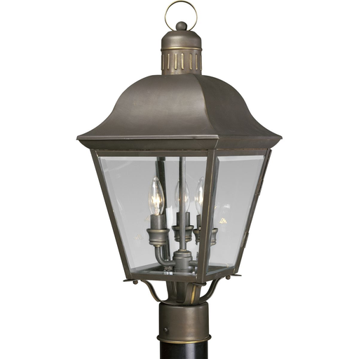 Product image for Progress P5487-20 Andover Collection Three-Light Post Lantern