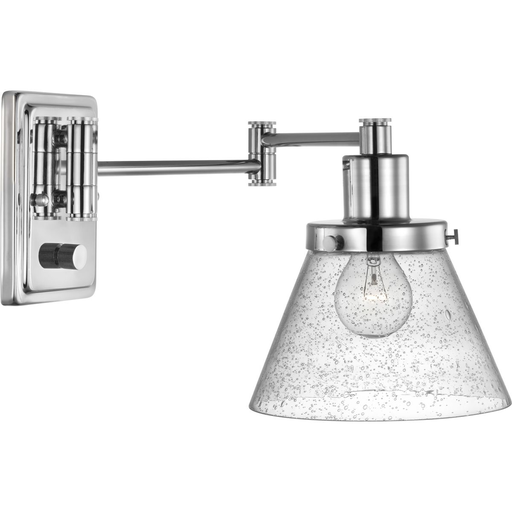 Product image for Progress P710084-104 Hinton Collection Polished Nickel Swing Arm Wall Light