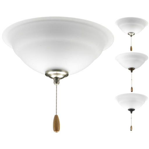 Product image for Progress P2645-01WB Torino Collection Two-Light Ceiling Fan Light