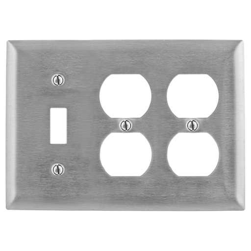 Product image for HWDK SS182 WALLPLATE, 3-G, SW/DUP/D